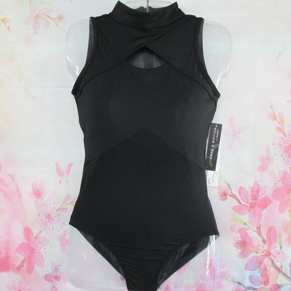 Leotard Danznmotion New Size Petite Adult Jazz Ballet Dance Gymnastics Black - Picture 2 of 8
